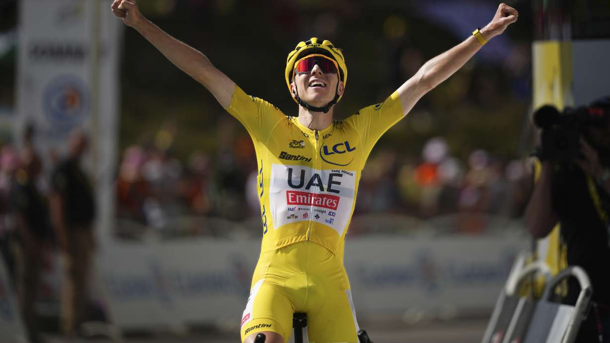 Tadej Pogacar conquers scorching Pyrenean climb to win stage 15 of Tour de France