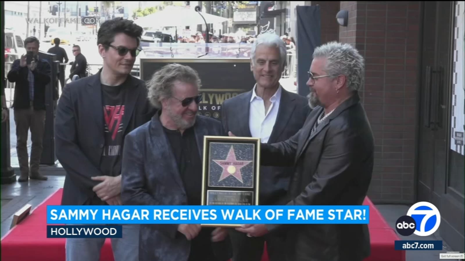 Rock legend Sammy Hagar honored with star on Hollywood Walk of Fame