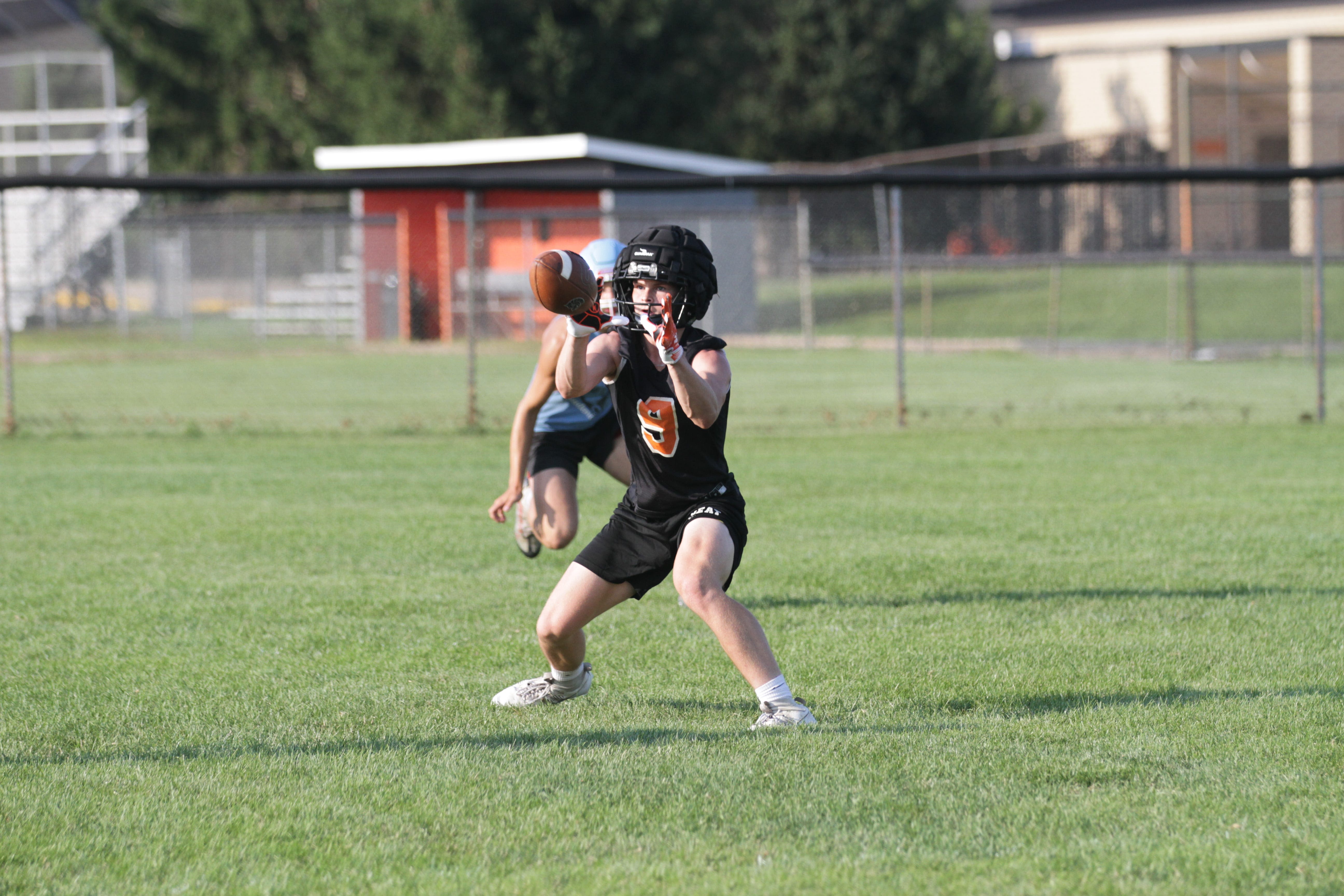 Teams prepare for football season with seven on seven drills