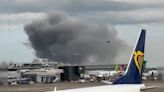 Massive Fire In Coolock In North Dublin, Smoke Seen From Airport