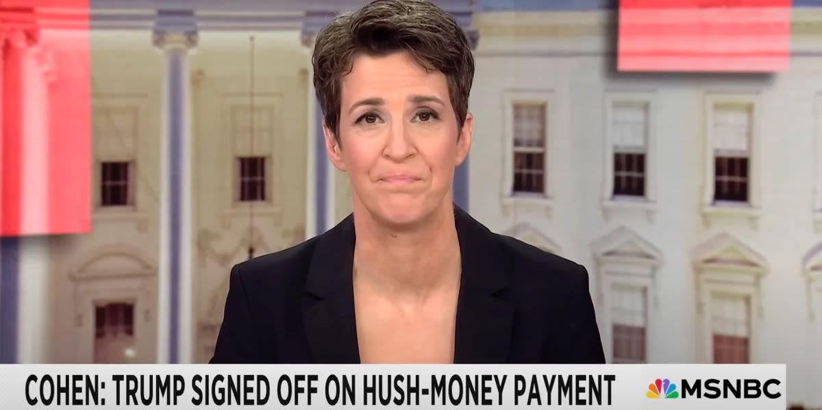 Rachel Maddow Gags On Air After Relaying Trump Story From Michael Cohen Testimony