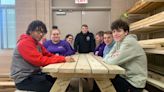 Sebring McKinley carpentry students nailing down skills