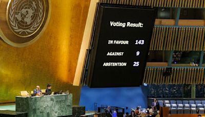 Mayoría de la Asamblea General pide integración de Palestina como Estado a la ONU