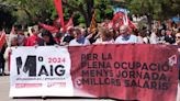 Unes 150 persones es manifesten a Maó en el Dia del Treballador