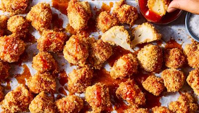 Crispy Hot Honey Cauliflower Nuggets Will Spice Up Your Game Day