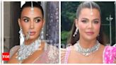 Kim Kardashian channels her inner desi girl; steps out with Khloe Kardashian for Day 2 of Anant Ambani and Radhika Merchant's Shubh Aashirwad | - Times of India