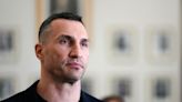 Former boxing champion Wladimir Klitschko test-drives Leopard tank headed for Ukraine