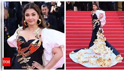 Aishwarya Rai Bachchan defends her black and golden look on day 1 of Cannes 2024: 'For me, it was just magical' | - Times of India