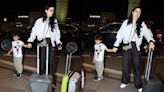 Natasa Stankovic flies out of Mumbai with son Agastya amid divorce rumours with cricketer Hardik Pandya. Watch videos