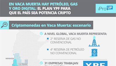 En Vaca Muerta hay petróleo, gas y oro digital: el plan YPF para que el país sea potencia cripto