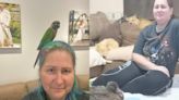 Woman claims her 31 ducks, 25 chickens, 9 quails, 4 cockerels, 3 dogs, 2 parrots, hamster and ferret have helped ease her chronic pain