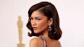 Zendaya Is a Vision in Palm Tree Print Pink Dress by Armani at the Oscars