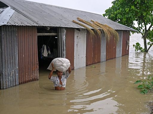Air Force rescues 13 fishermen stranded on island as floods in India’s northeast kill 16 people