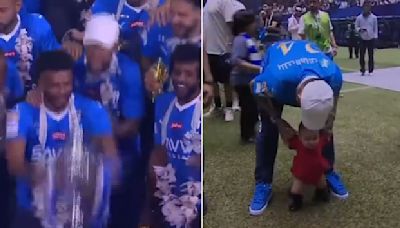 Lo mejor de la fiesta de Neymar con el Al Hilal: broma con la gorra, enseñando a andar a su bebé - MarcaTV