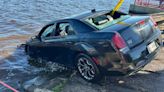 Car into Lake Wisconsin, driver arrested for OWI: video