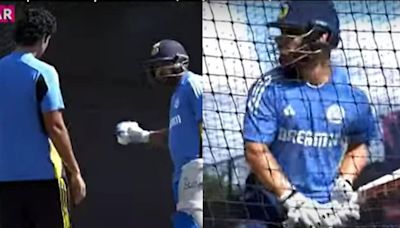 Rohit Sharma trains 'bowler' Shivam Dube for T20 World Cup ahead of India vs Bangladesh warm-up game