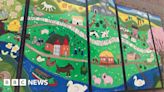 Bishops Cannings School mural designed by pupils unveiled