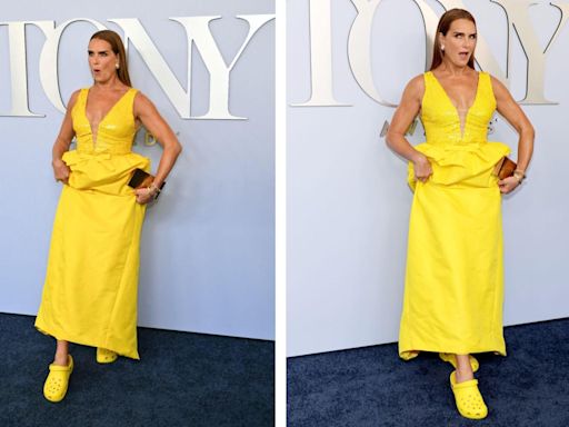 Brooke Shields, 59, bravely wore bright yellow Crocs to the 2024 Tony Awards