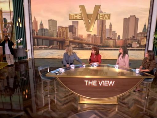 Watch Whoopi Goldberg get up from 'The View' table to demonstrate Kamala Harris' debate performance