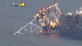 Explosives break apart Key Bridge truss in precision cuts