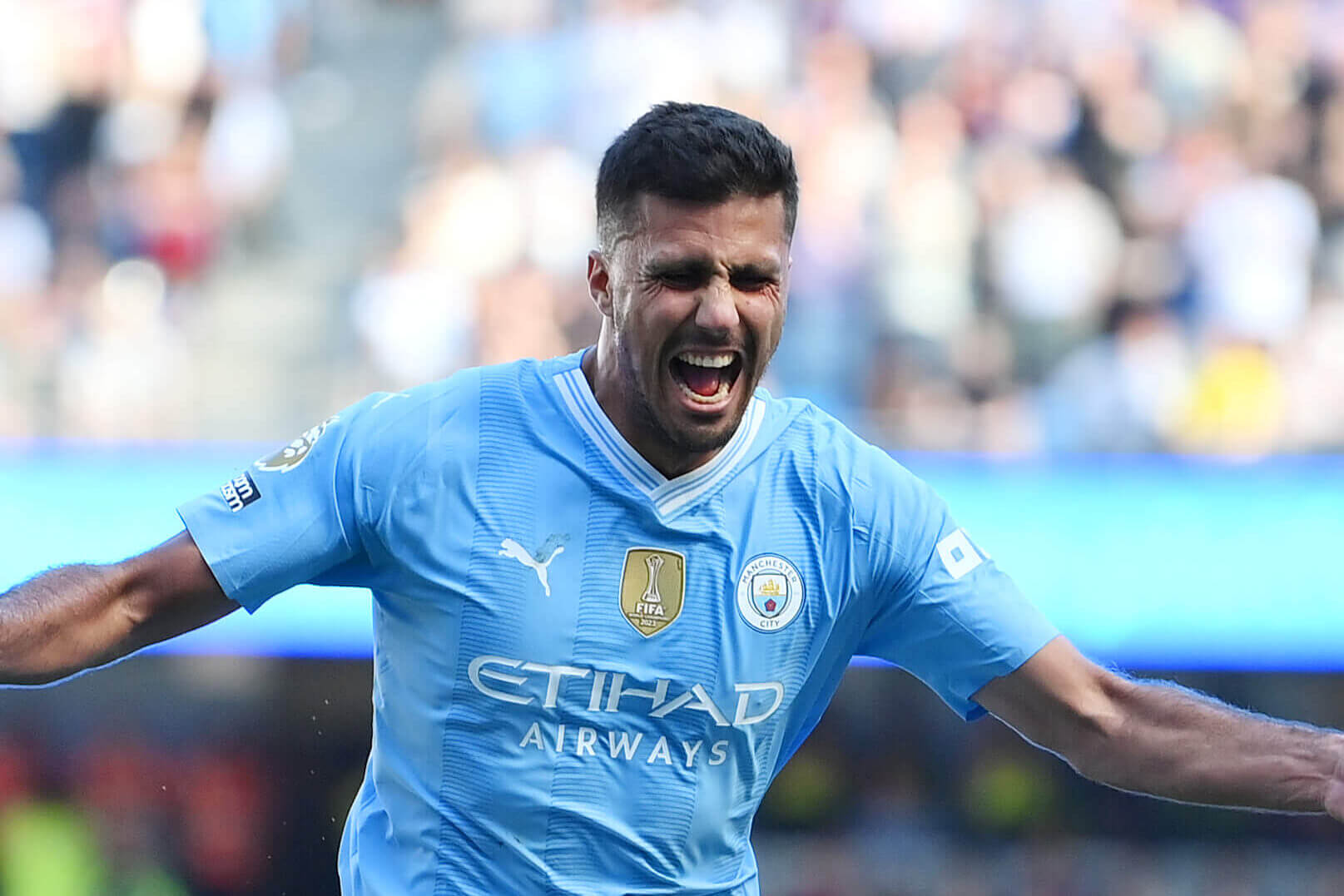 A celebration of Rodri, as he goes 50 Premier League games without suffering defeat