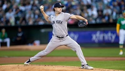 Gerrit Cole has best start of season, Yankees' offense comes through late in 4-2 win over A's in extra innings