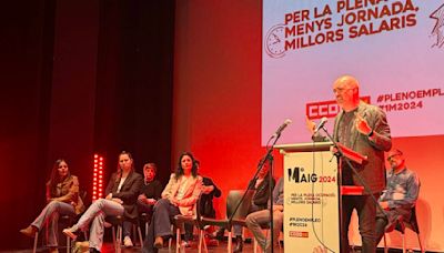 El secretario general de CCOO, Unai Sordo, en Castellón: "Es el momento de la reducción de la jornada laboral y del control efectivo del tiempo de trabajo"