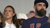 Jason and Kylie Kelce take in U.S. field hockey opener at the Paris Olympics