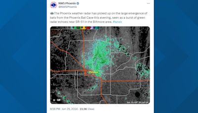 Did you know Phoenix has a 'bat cave'? The National Weather Service posted about it and yes, it's real