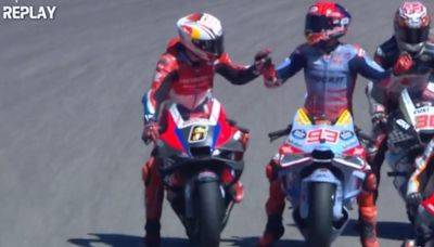 MotoGP | La incomprensible maniobra de un rival que ha dejado a Marc Márquez fuera de la lucha por la pole position