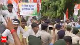Police use force as Bihar Youth Congress protests against Nitish govt | Patna News - Times of India