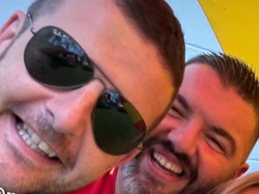 Kevin Bridges all smiles at Spanish restaurant in Glasgow after Euros final