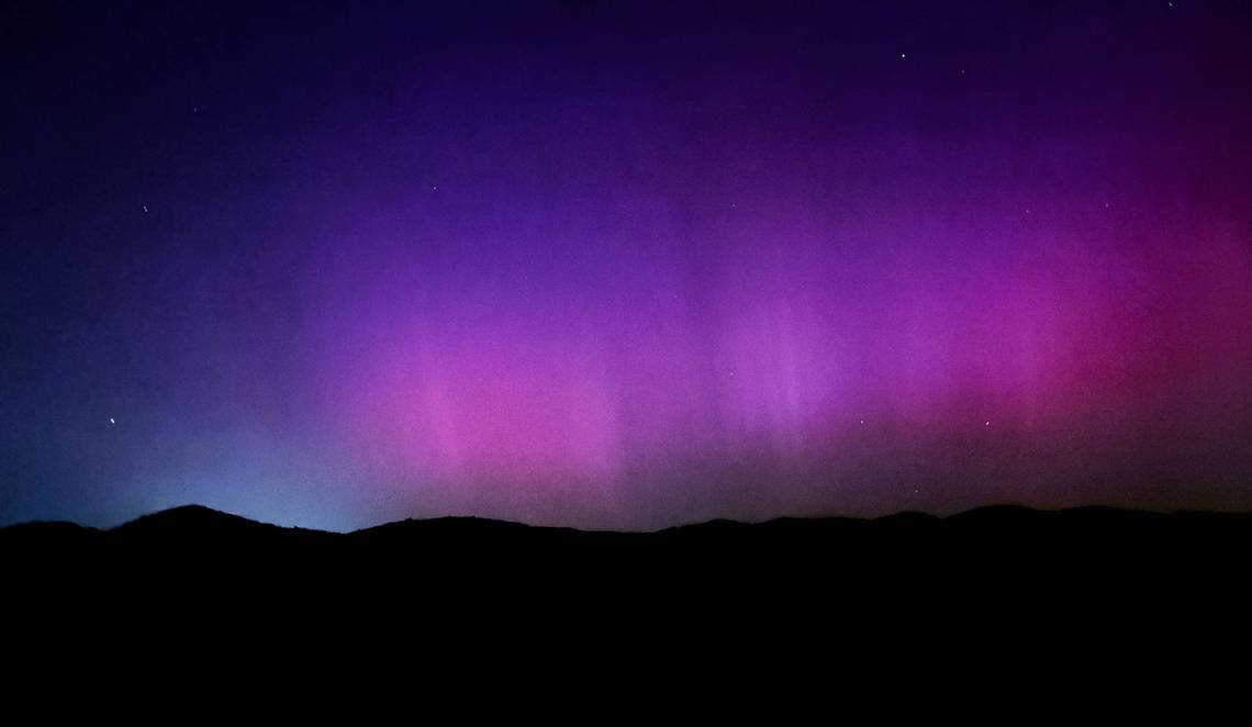 Northern lights visible in the skies over northern SLO County. See the photos