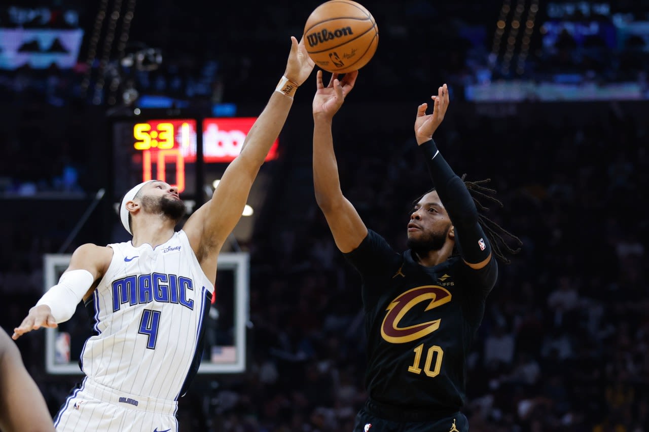 Mitchell scores 28, Mobley has huge block as Cavaliers hold off Banchero, Magic 104-103 in Game 5