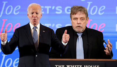 Mark Hamill goes viral as he steps in to defend Biden with "off night" post