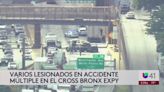 Un accidente de varios autos paralizó parte del Cross Bronx Expressway