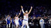 Ex-Villanova Stars Jalen Brunson, Josh Hart And Donte DiVincenzo Lead Knicks To Series-Clinching Victory In Philadelphia