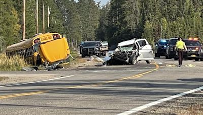 School bus crash near Hibbing leaves at least 14 injured