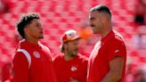 Travis Kelce Belts Out Taylor Swift’s ‘Love Story’ While Partying With Patrick Mahomes in Las Vegas