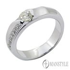 MANSTYLE 獨立宣言 0.30ct 八心八箭 男鑽戒