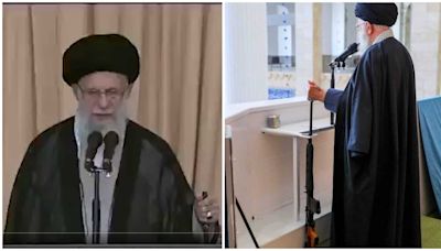 Iran's Khamenei had gun during first public sermon in 5 years slamming Israel. Not for first time