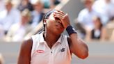 Bronca y llanto de Gauff en el partido semifinal de Roland Garros