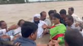 Watch: YS Sharmila Wades Into Floodwaters To Highlight Andhra Pradesh's Crisis