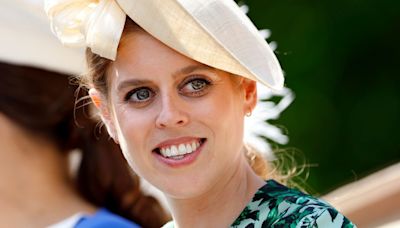 Princess Beatrice wears secret wedding guest dress - and a crown like no other