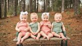 Rare quadruplets are 1 in 70 million: Watch the babies giggle together