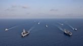Take a look at the warships of the second US Navy carrier strike group sent to keep the powder keg from blowing in the Middle East