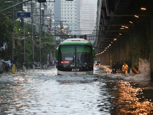 Streets turned into rivers as Typhoon Gaemi blows past Philippines