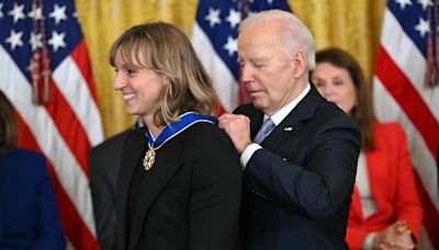 7-Time Olympic Gold Medalist Katie Ledecky Receives Presidential Medal of Freedom
