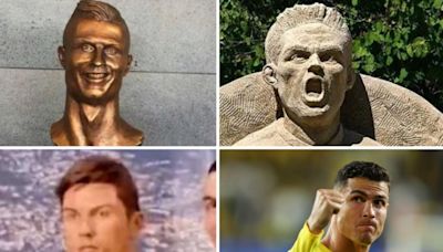 Monumento al papelón: las poco felices estatuas de Cristiano Ronaldo