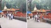 Dramatic Video! Woman Injured As Huge Tree Branch Falls On Her Head At AP's Tirumala Temple